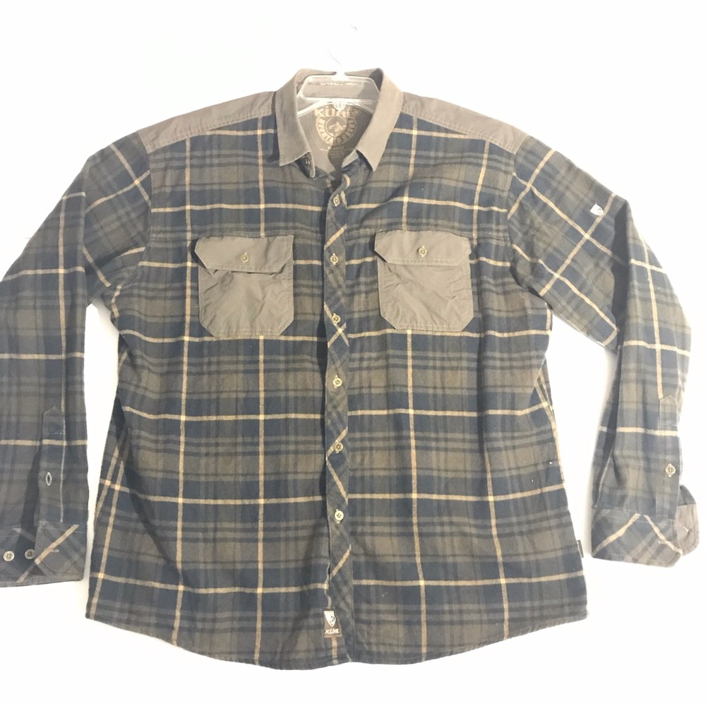 Kuhl Mountain Grown Men’s Cotton Wool Plaid Shirt